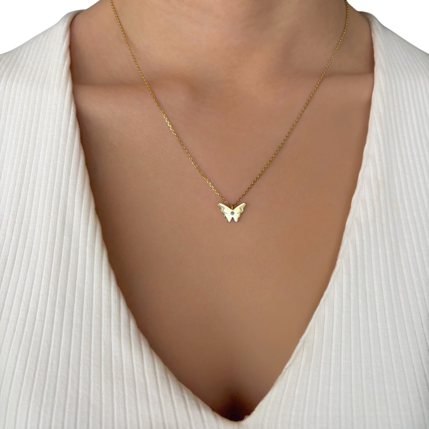 COLLAR ESSENTIAL BLUE GOLD