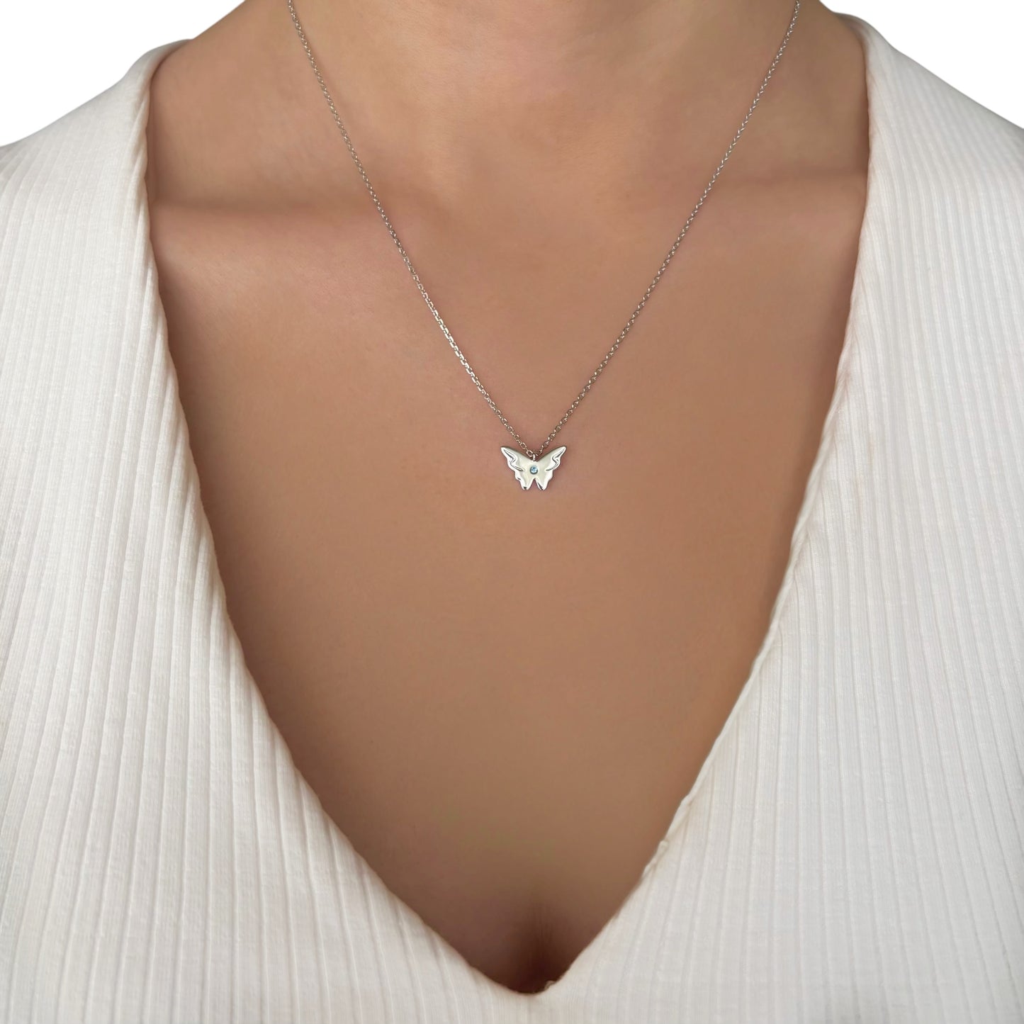 COLLAR ESSENTIAL BLUE SILVER